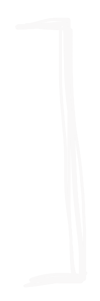 A minimalist white square bracket or bracket-shaped design element against a light background.