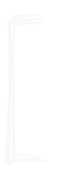 Faint double black line drawing showing a simple minimalist rectangular shape in a vertical orientation.
