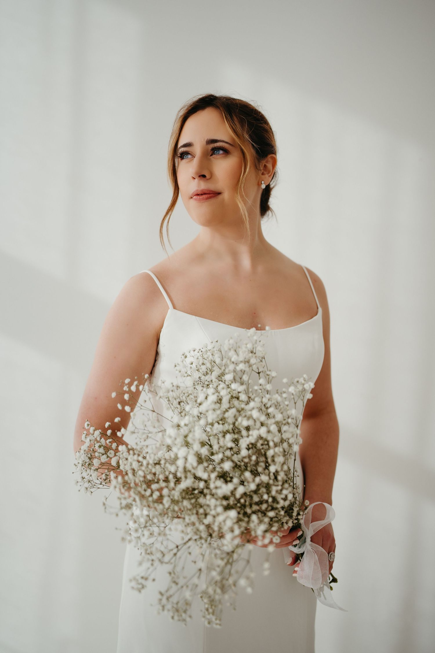 Elegant bridal portraits in Bixby, Oklahoma at First North Co. Studio