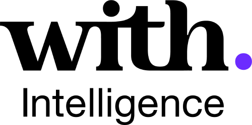A black and white text logo design with the word 'Intelligence' in a modern minimalist style.