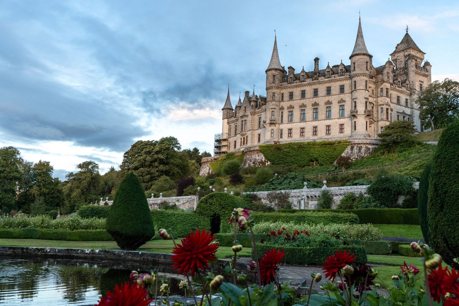 Dunrobin from the gardens