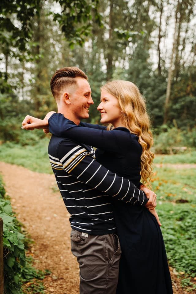 Authentic lifestyle photography of a couple in the forest