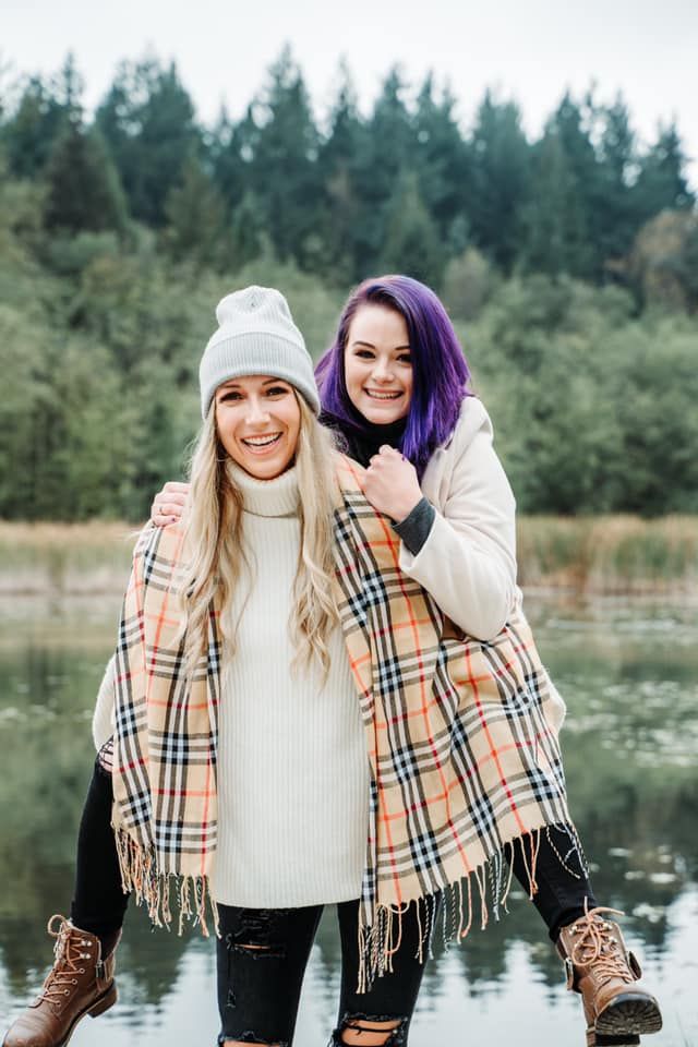 LGBTQ+ couple during photoshoot