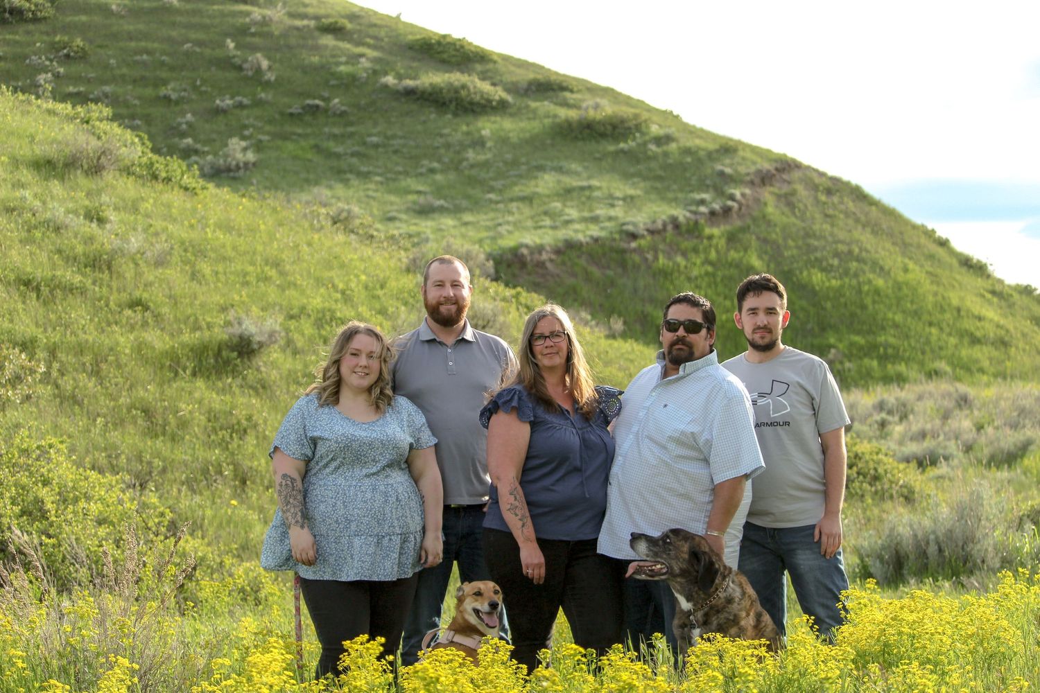 Family portrait near Lethbridge, AB