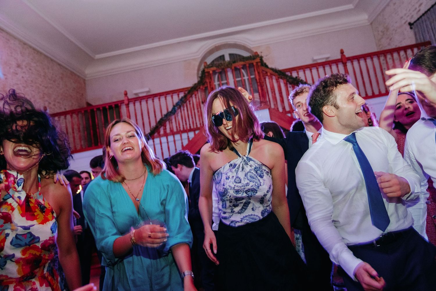 Invités en fête, mariage Normandie