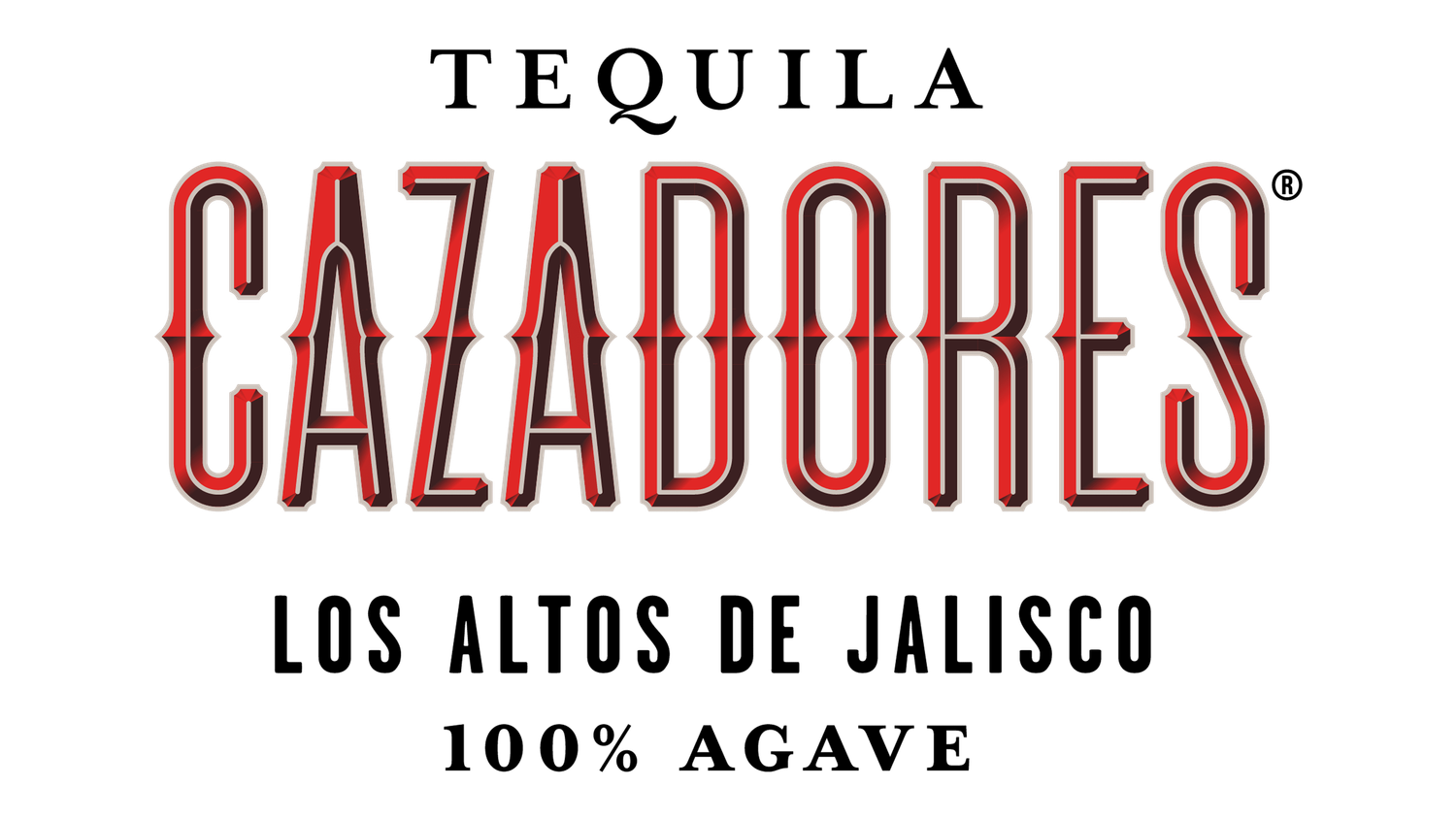 Cazadores tequila brand logo showing Los Altos de Jalisco origin.