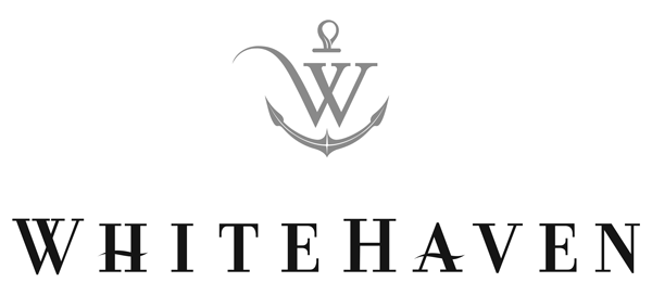 Minimalist Whitehaven wine logo featuring a stylized W symbol.