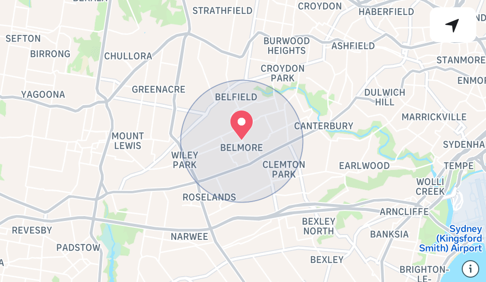 Detailed street map showing suburban neighborhoods and local districts.