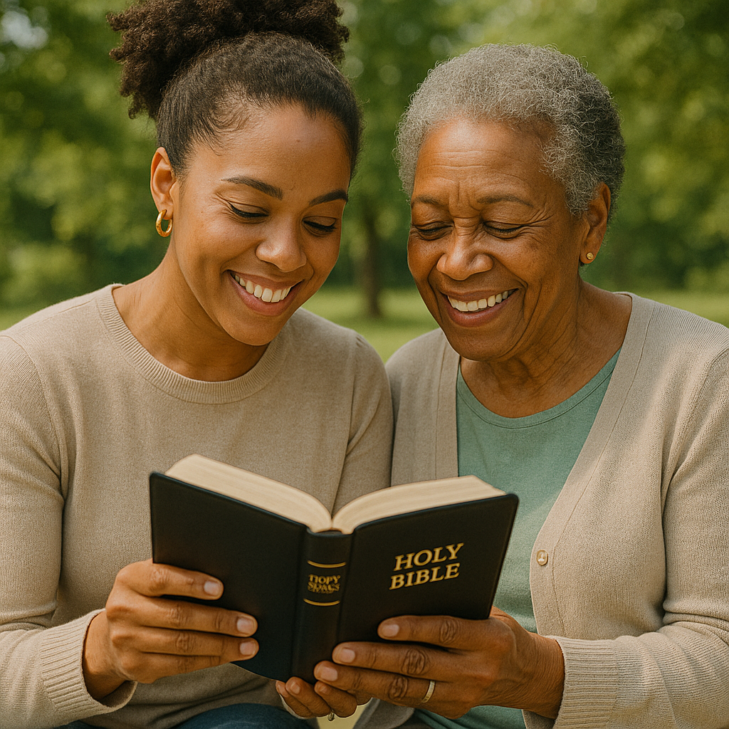 Faith inspired photo session, mom and daughter reading the Bible in Angleton, Lake Jackson, Pearland, Houston, Church.