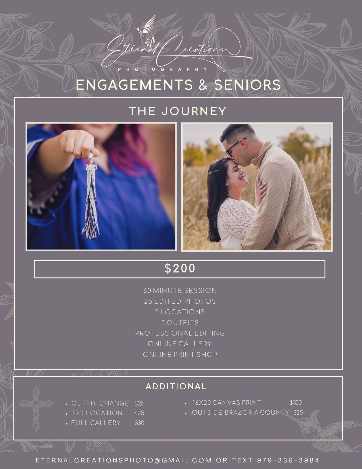 Eternal Creations Photography Angleton Texas Engagement and Senior Packages