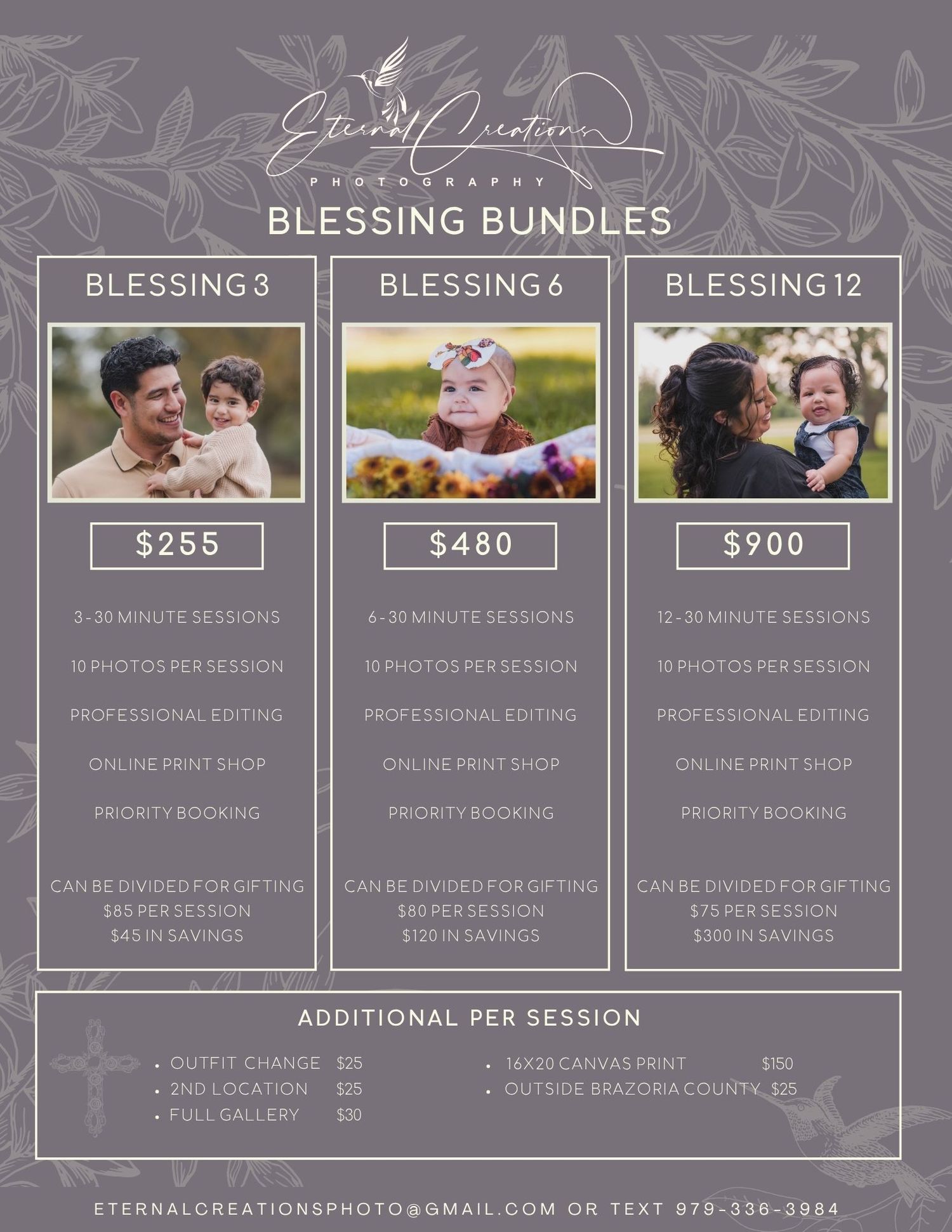 Eternal Creations Photography Angleton Texas Blessing Bundles