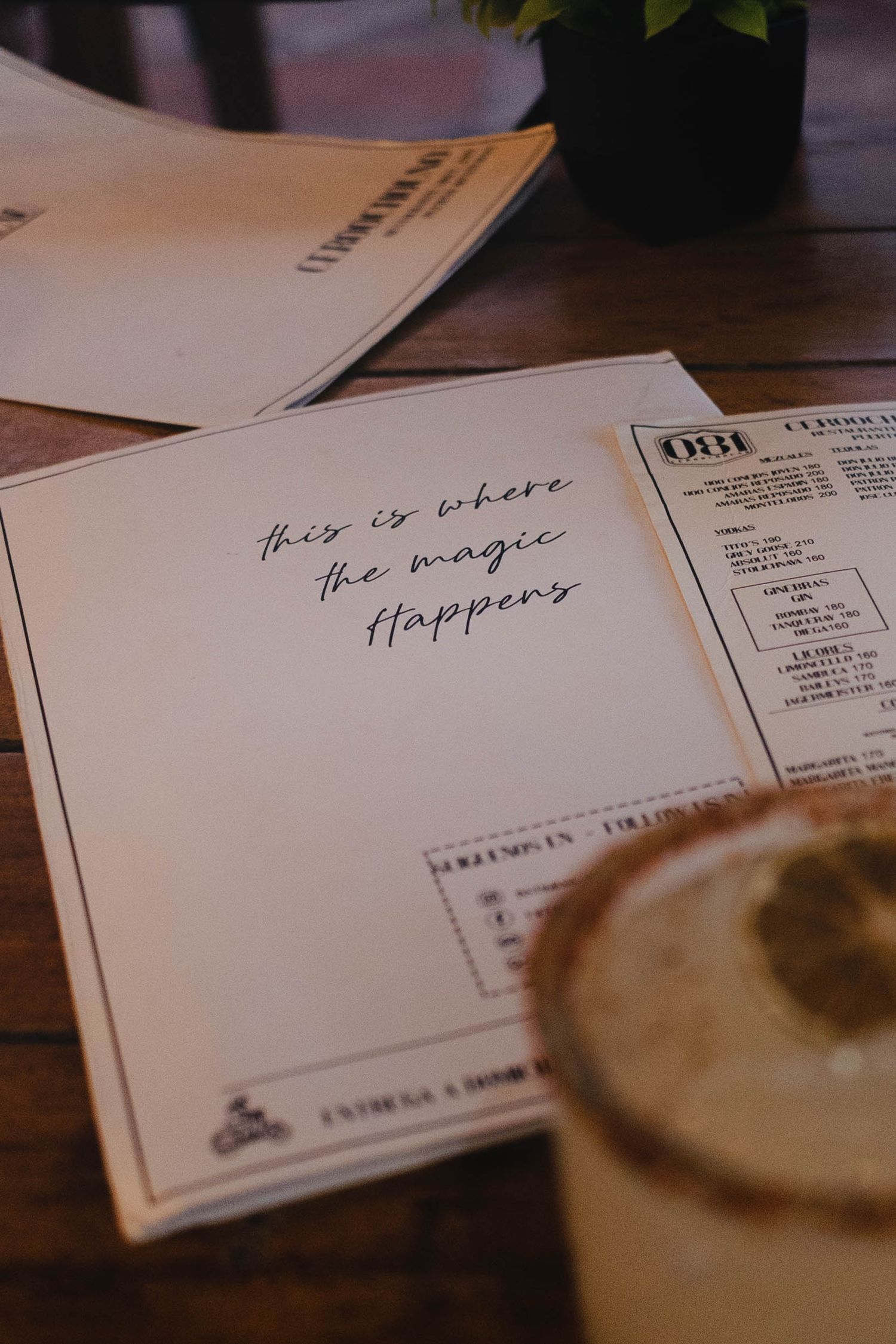 Bonham TX restaurant photographer Casandra Nicole shoots menu tabletop photos in Puerto Aventuras Mexico, worldwide hospitality photographer