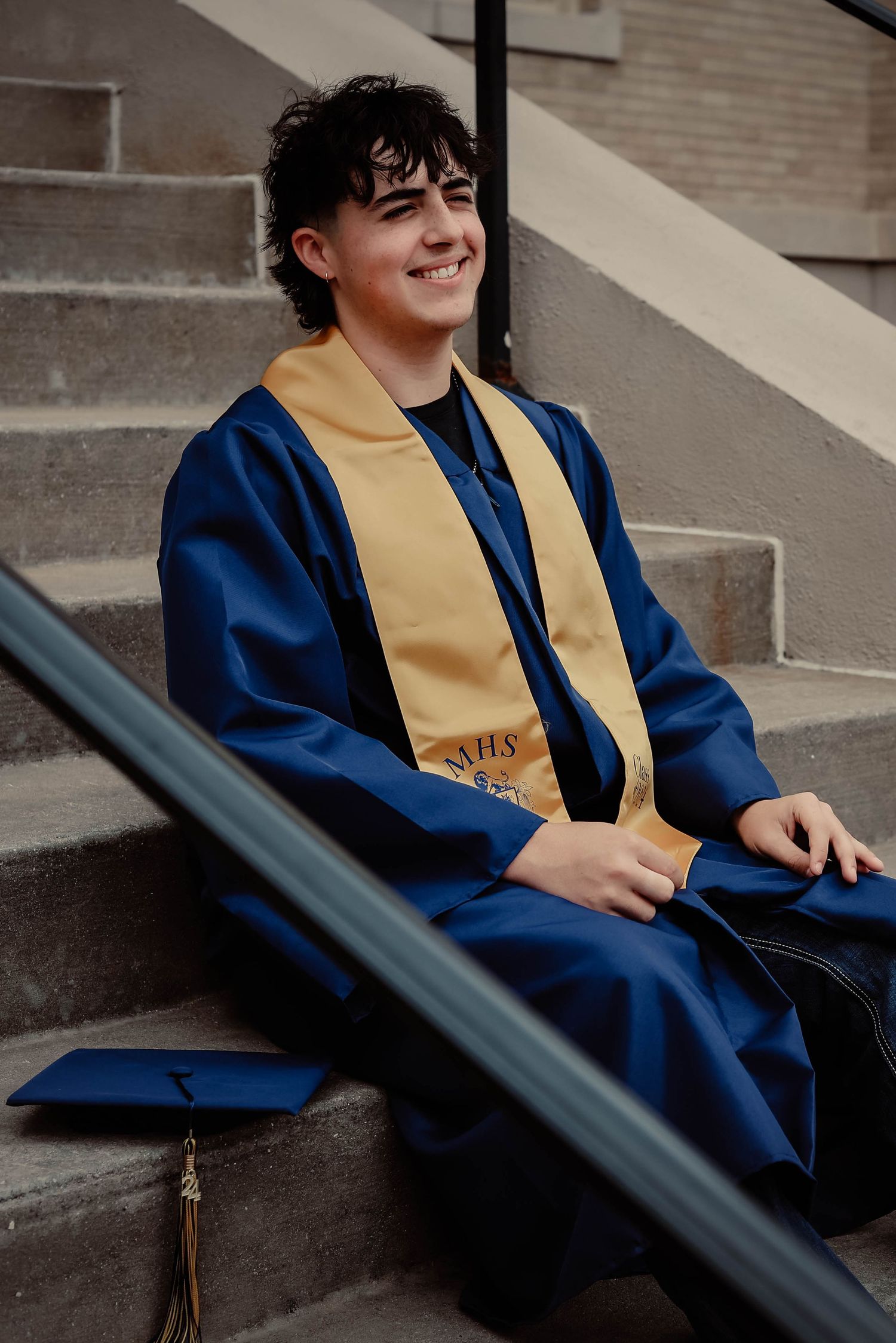McKinney TX Senior Portraits photographer Casandra Nicole Photography captures a new grad in downtown McKinney TX