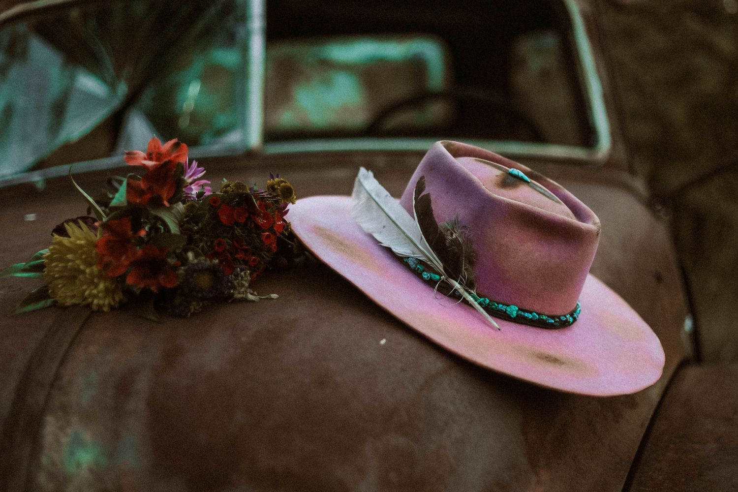 Bonham TX photographer Casandra Nicole shoots Velvet Mayhem branding hats in North DFW areas