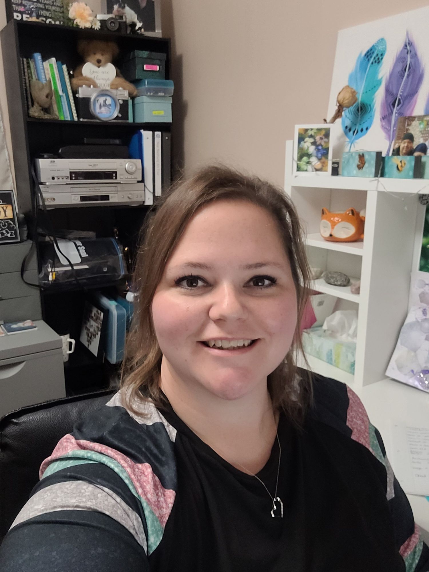 Photo of Tidy Memories founder Amanda Lundrigan in her office