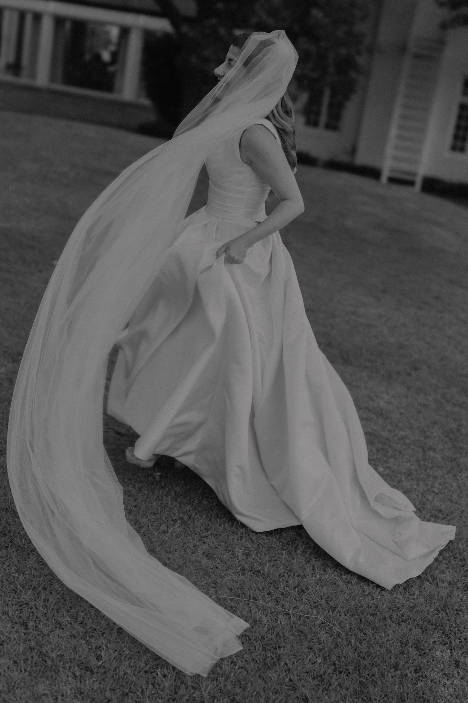 Alegant close-up bridal portrait highlighting delicate makeup and hairstyle