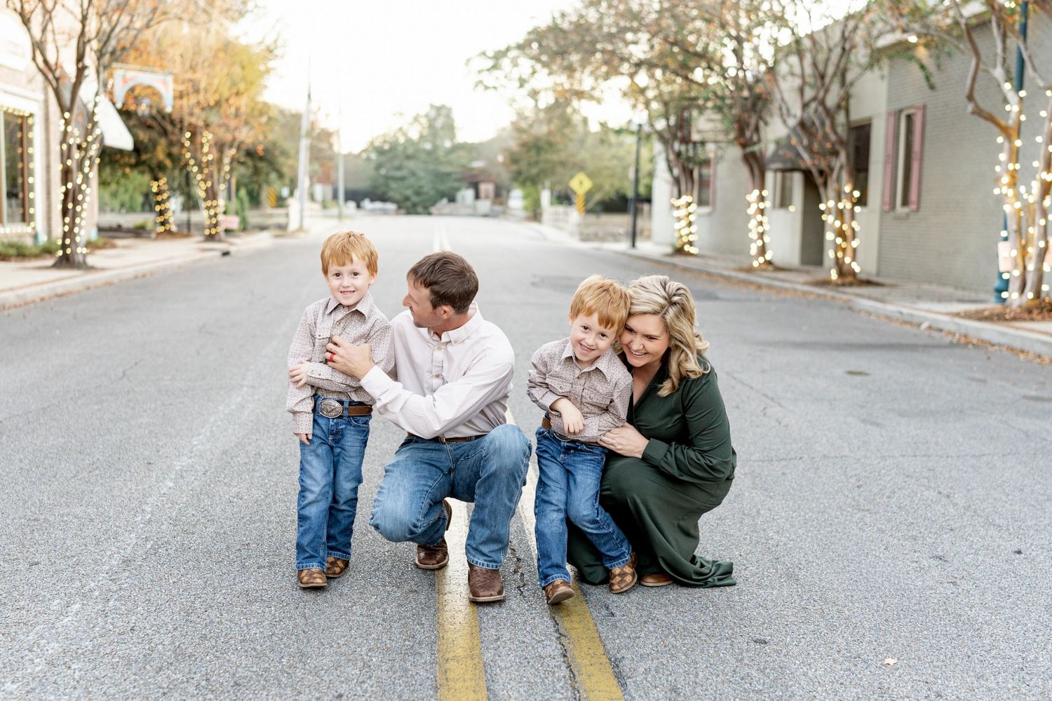 Family Session in Downtown Hattiesburg, Mississippi