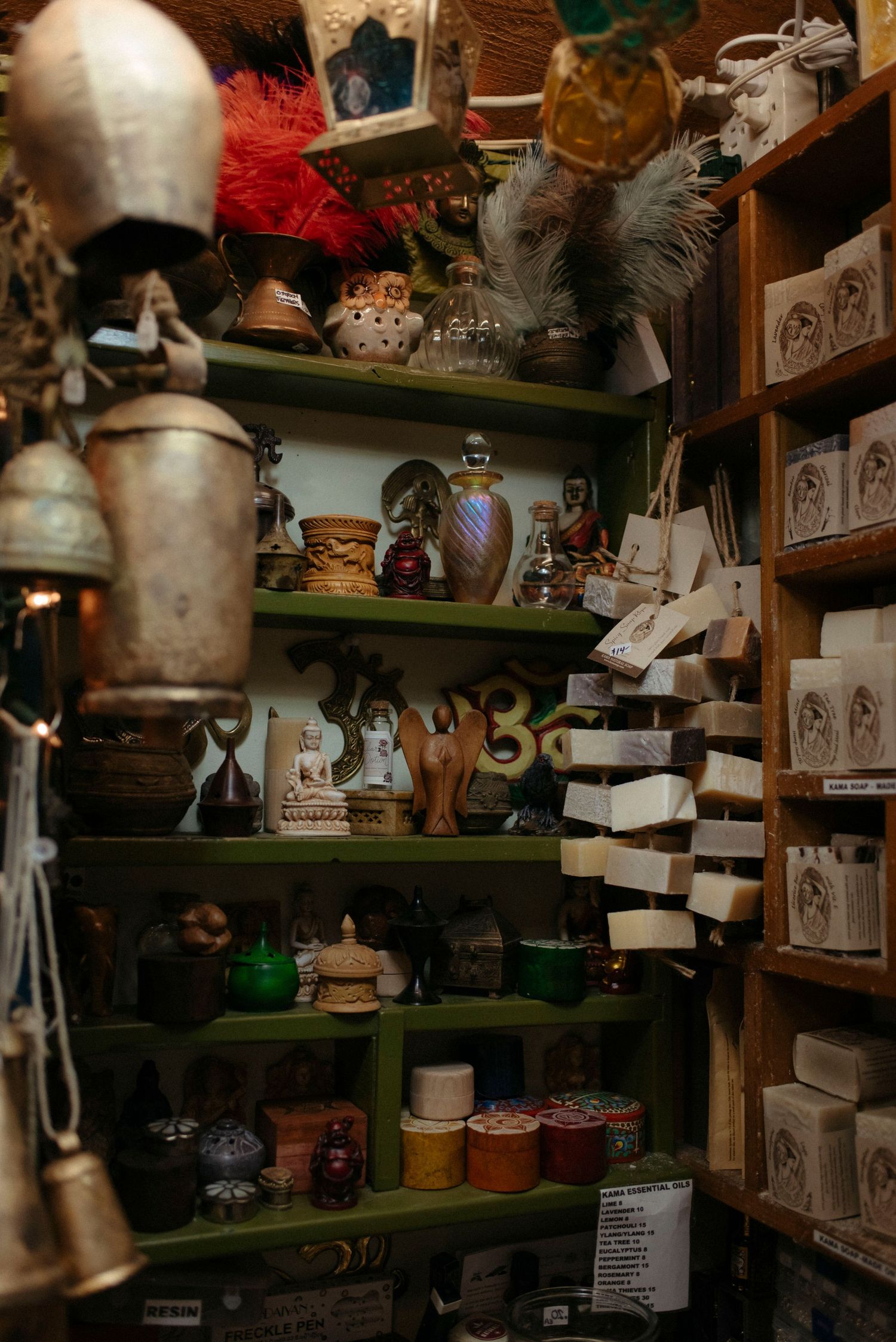 shelving in salt spring island artisan shop
