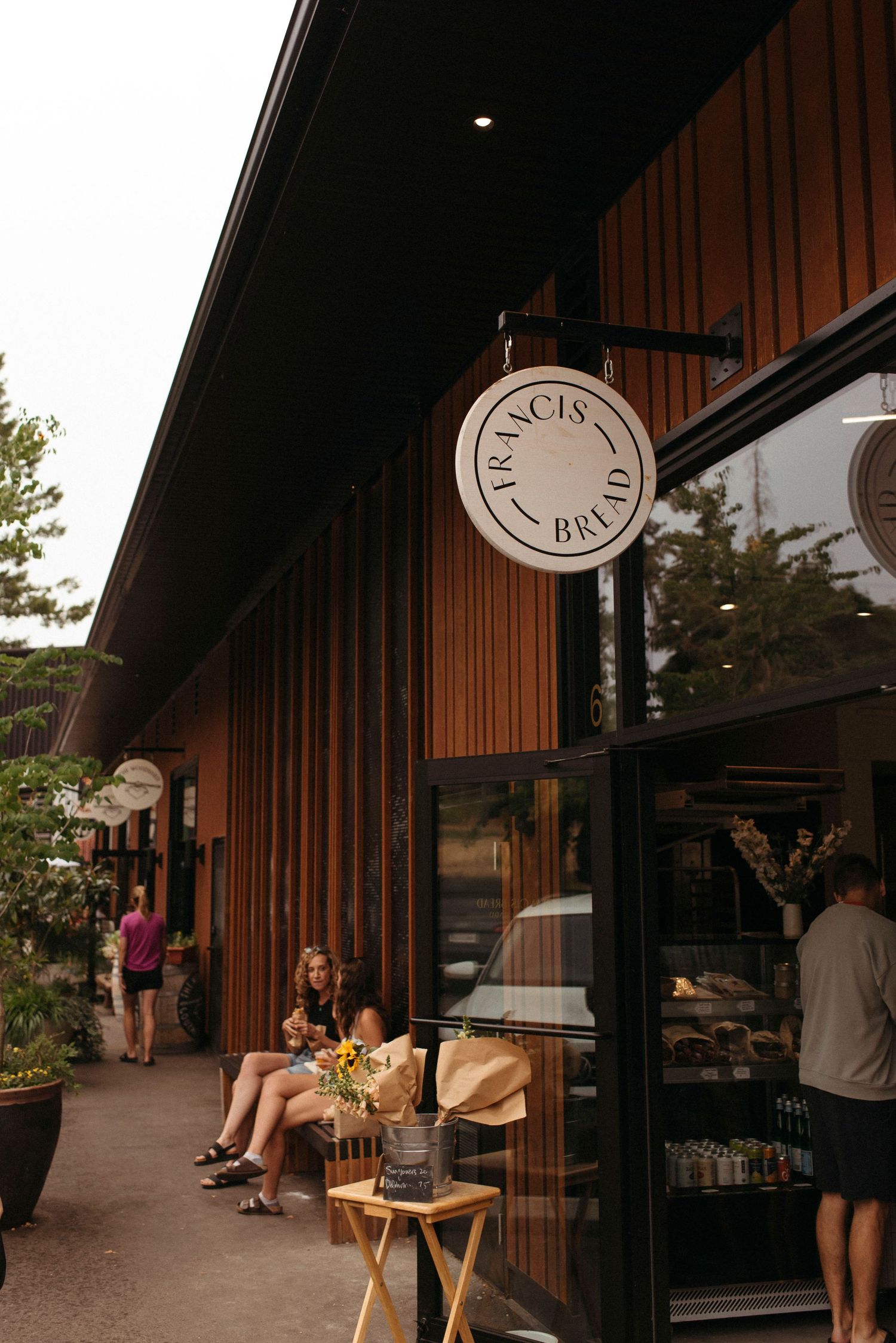 front entrance of francis bread on salt spring island