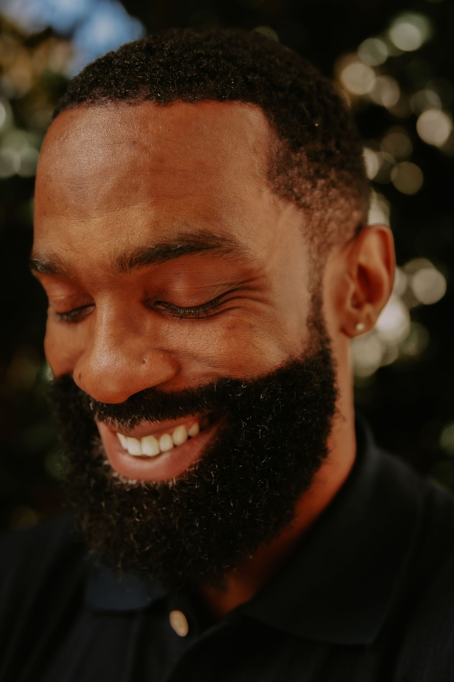 Close up of Black male for headshot photography