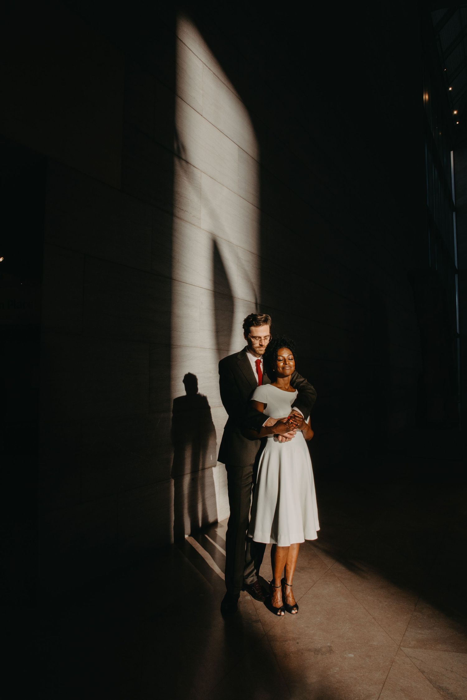 Elopement photography at National Gallery of Art in Washington, D.C.