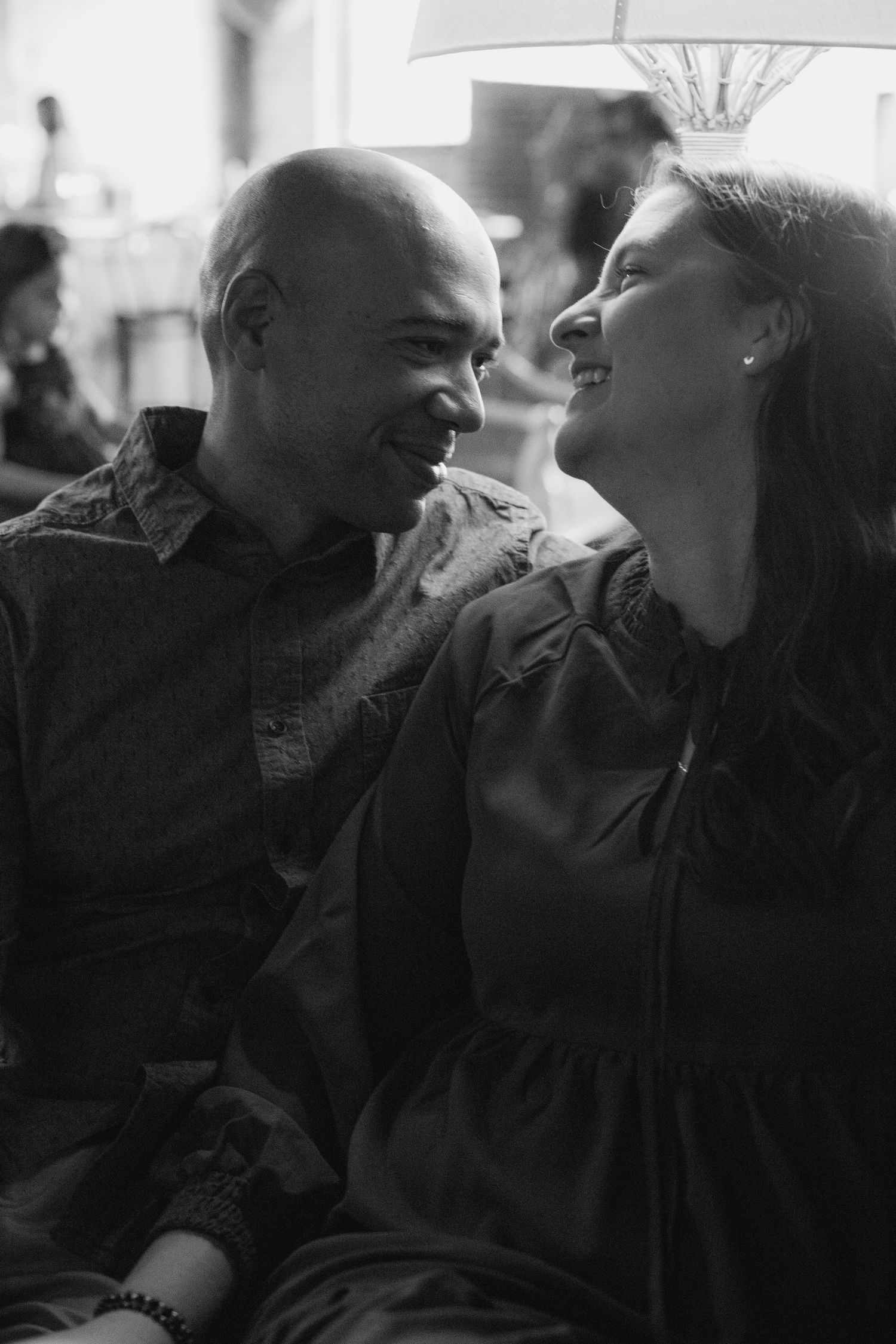 couple laughing