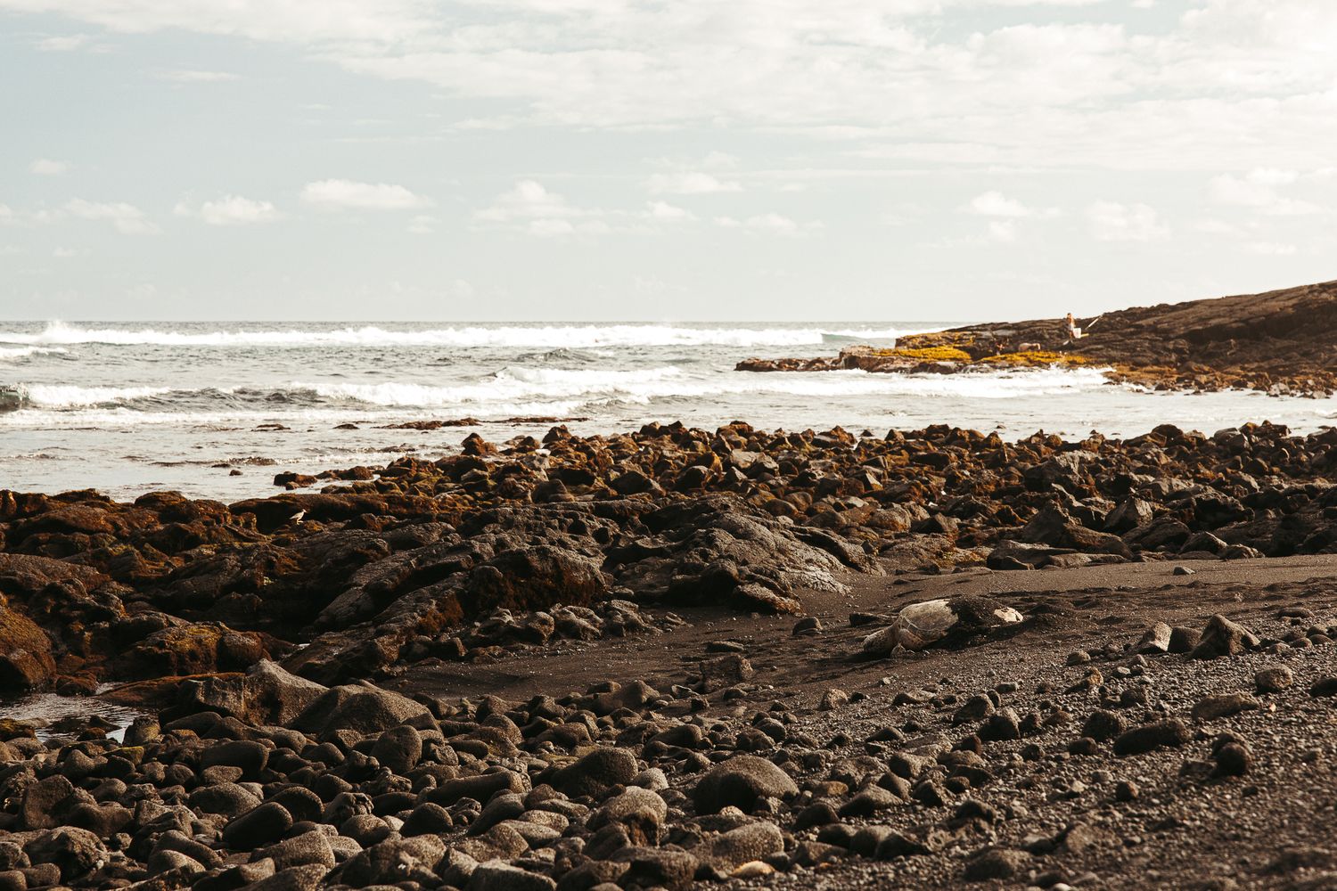 Hawaii, black sand beach, Landscape Photography, Travel Photography,