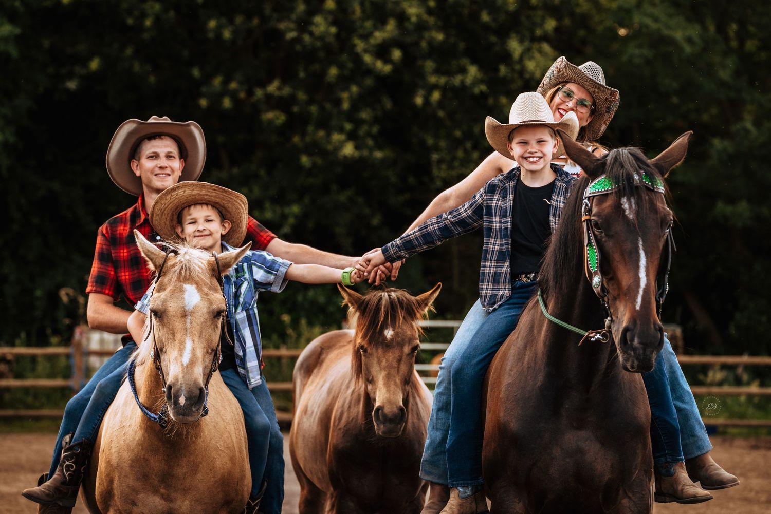 Cowboys met paarden
