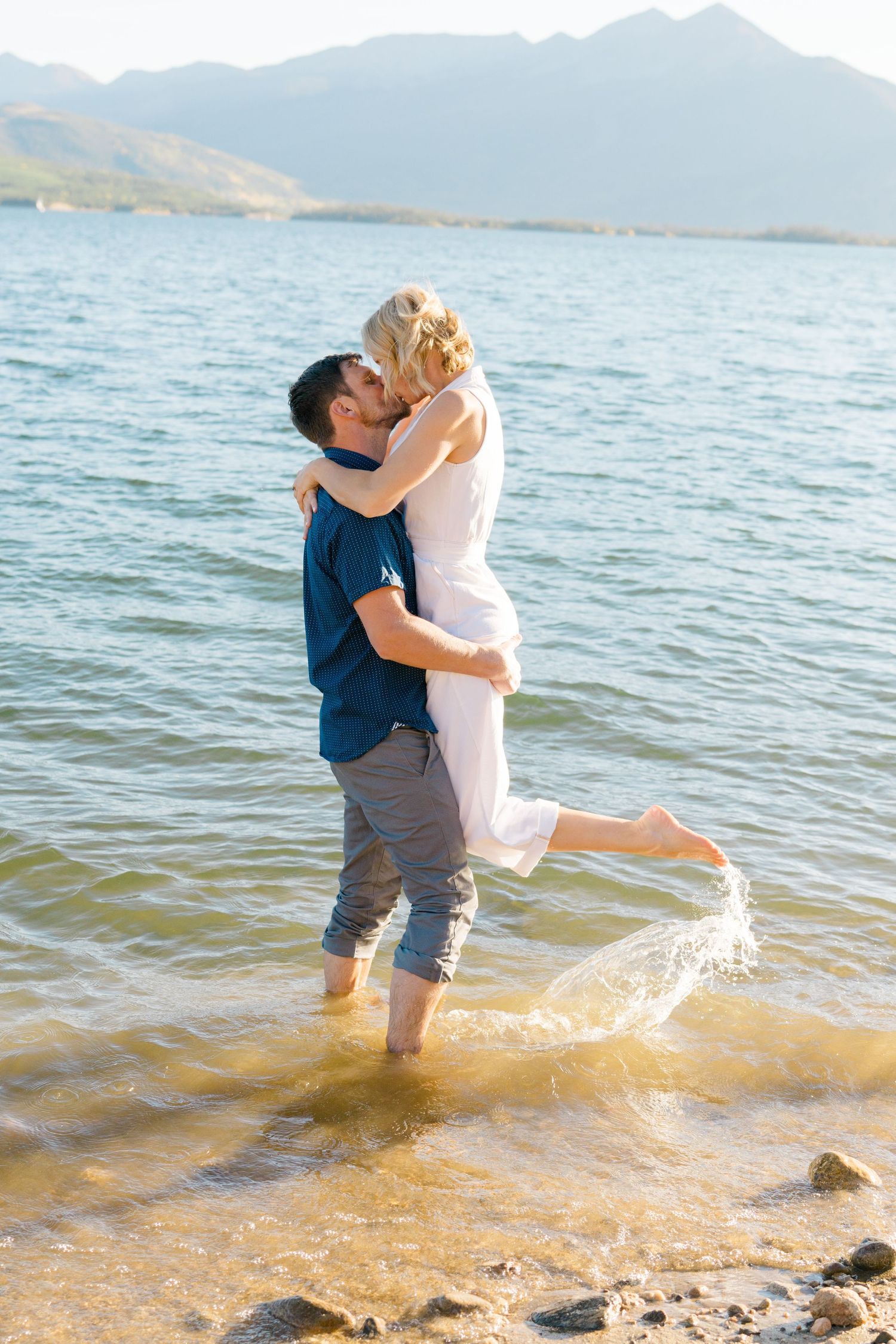 dan and kate engagement photos in silverthorne, colorado