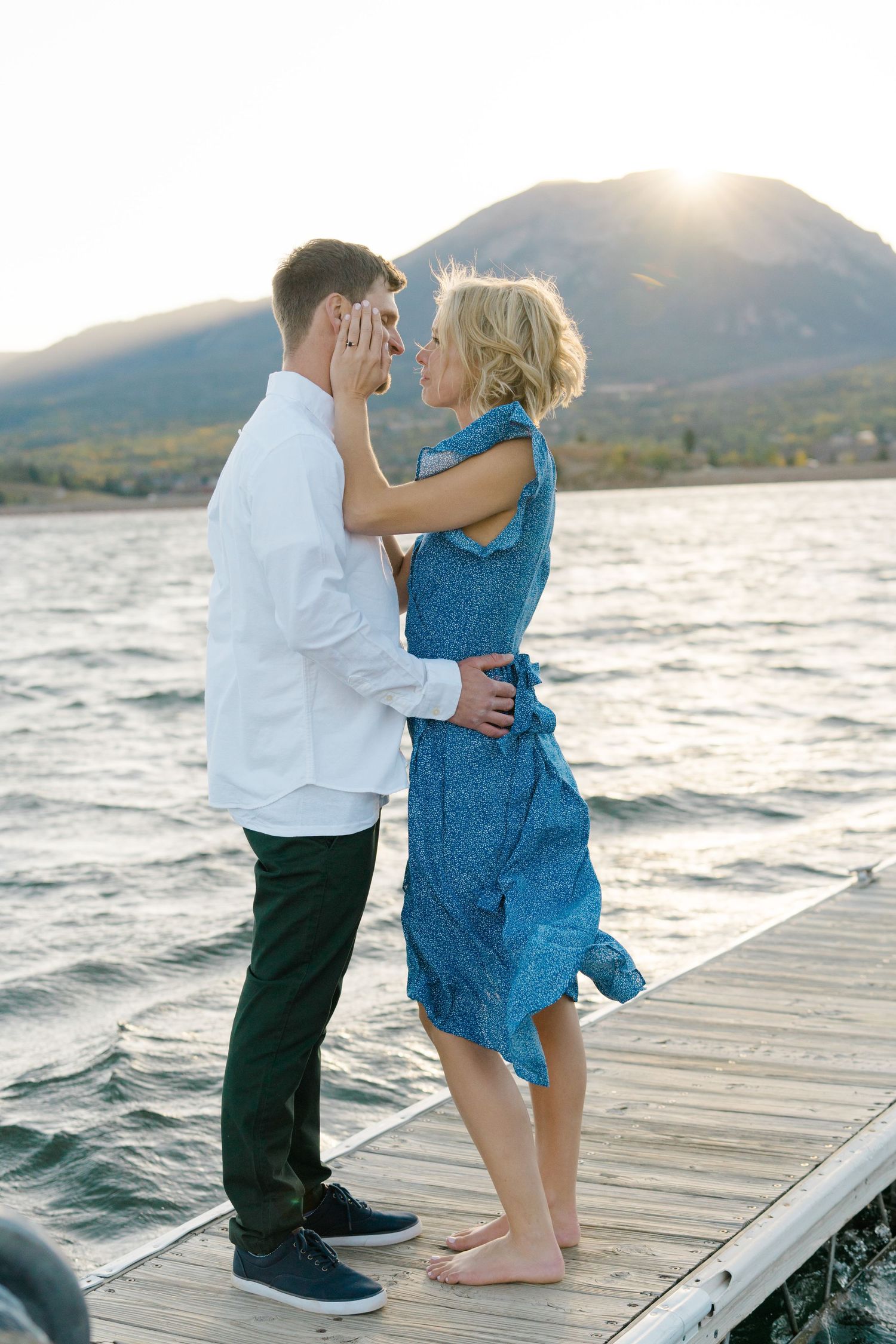 dan and kate engagement photos in silverthorne, colorado