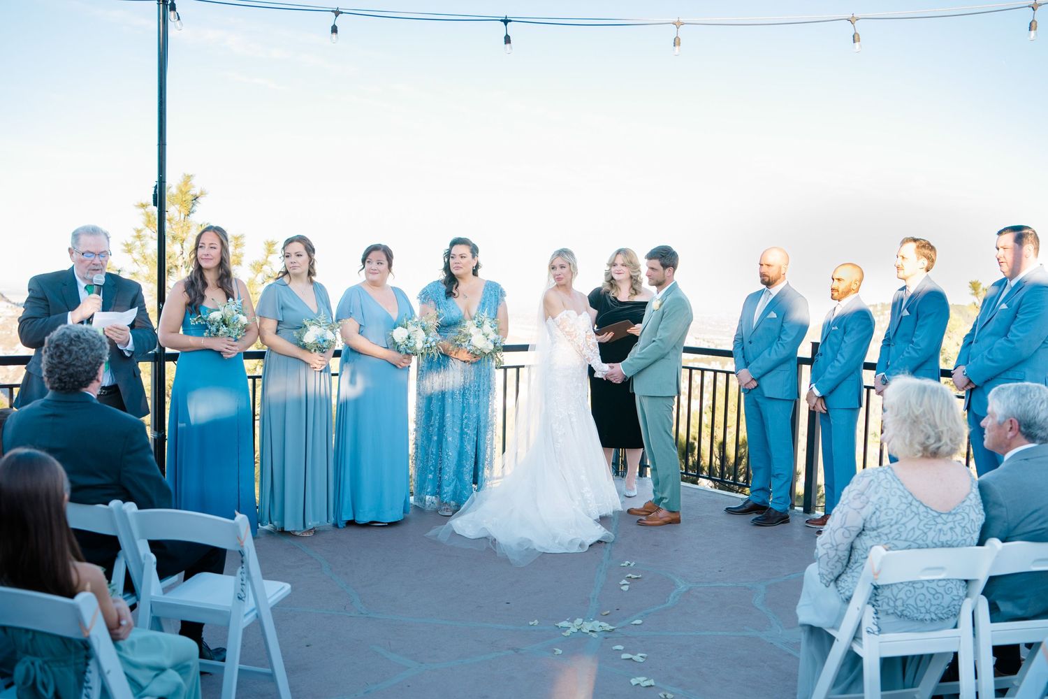 wedding ceremony at mount vernon canyon club