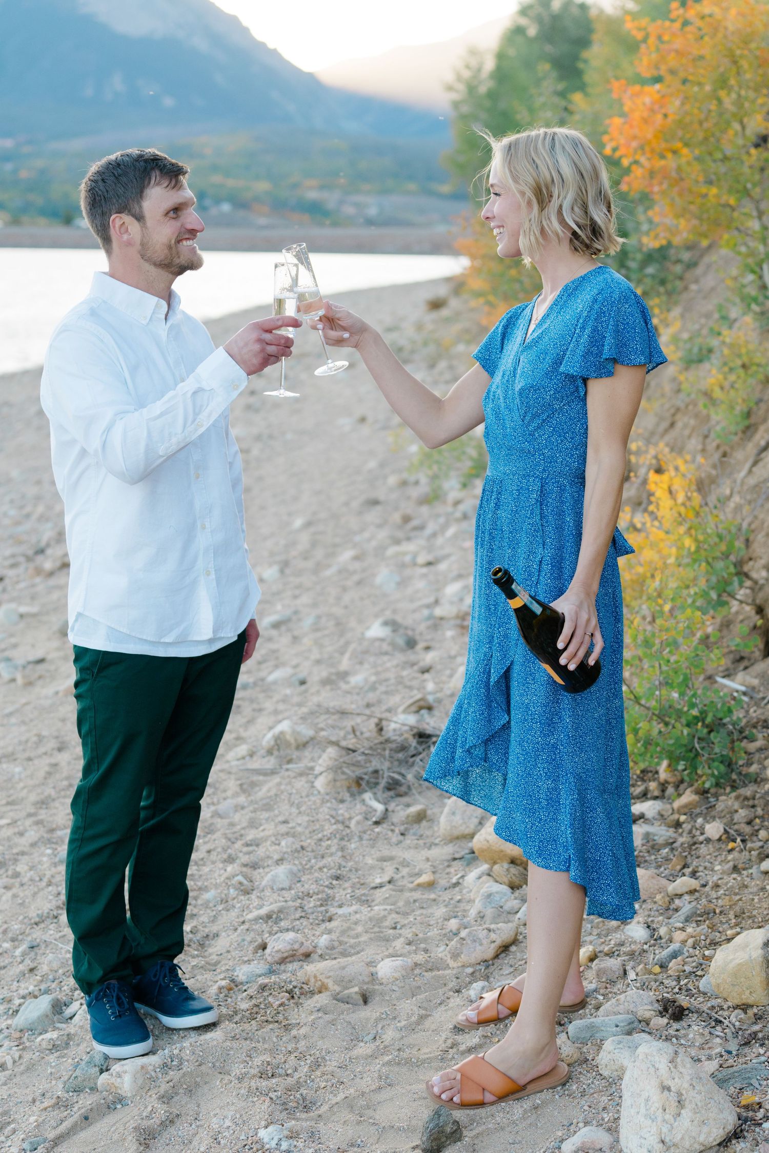 dan and kate engagement photos in silverthorne, colorado