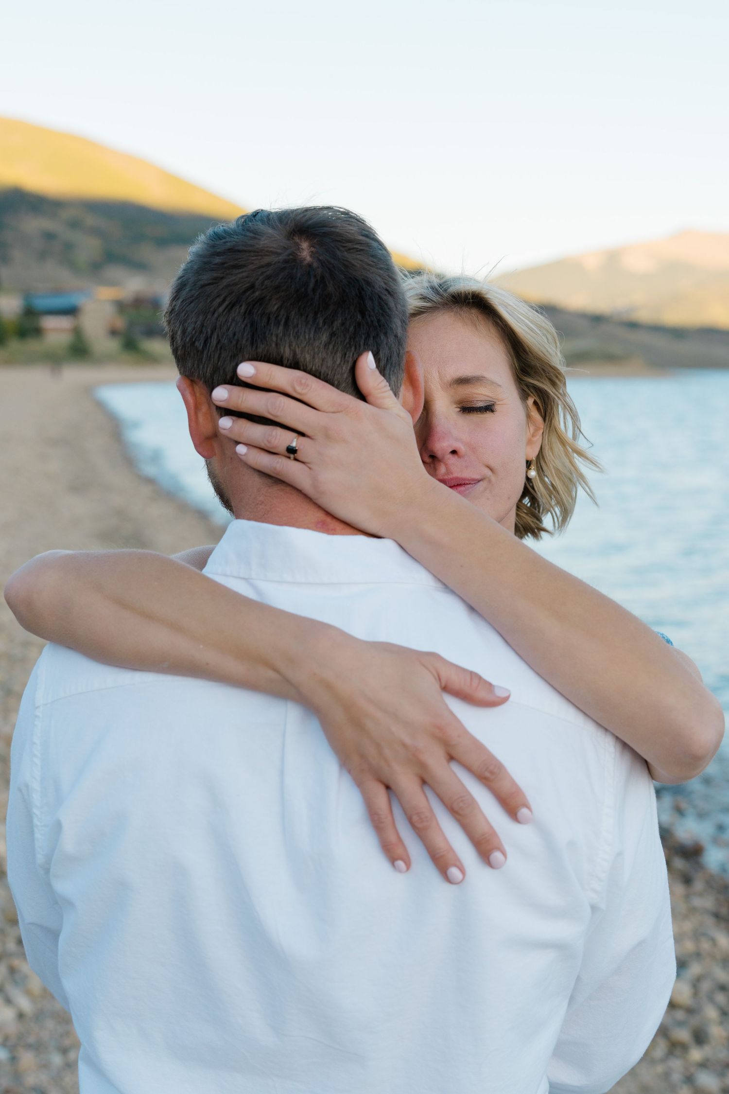 dan and kate engagement photos in silverthorne, colorado