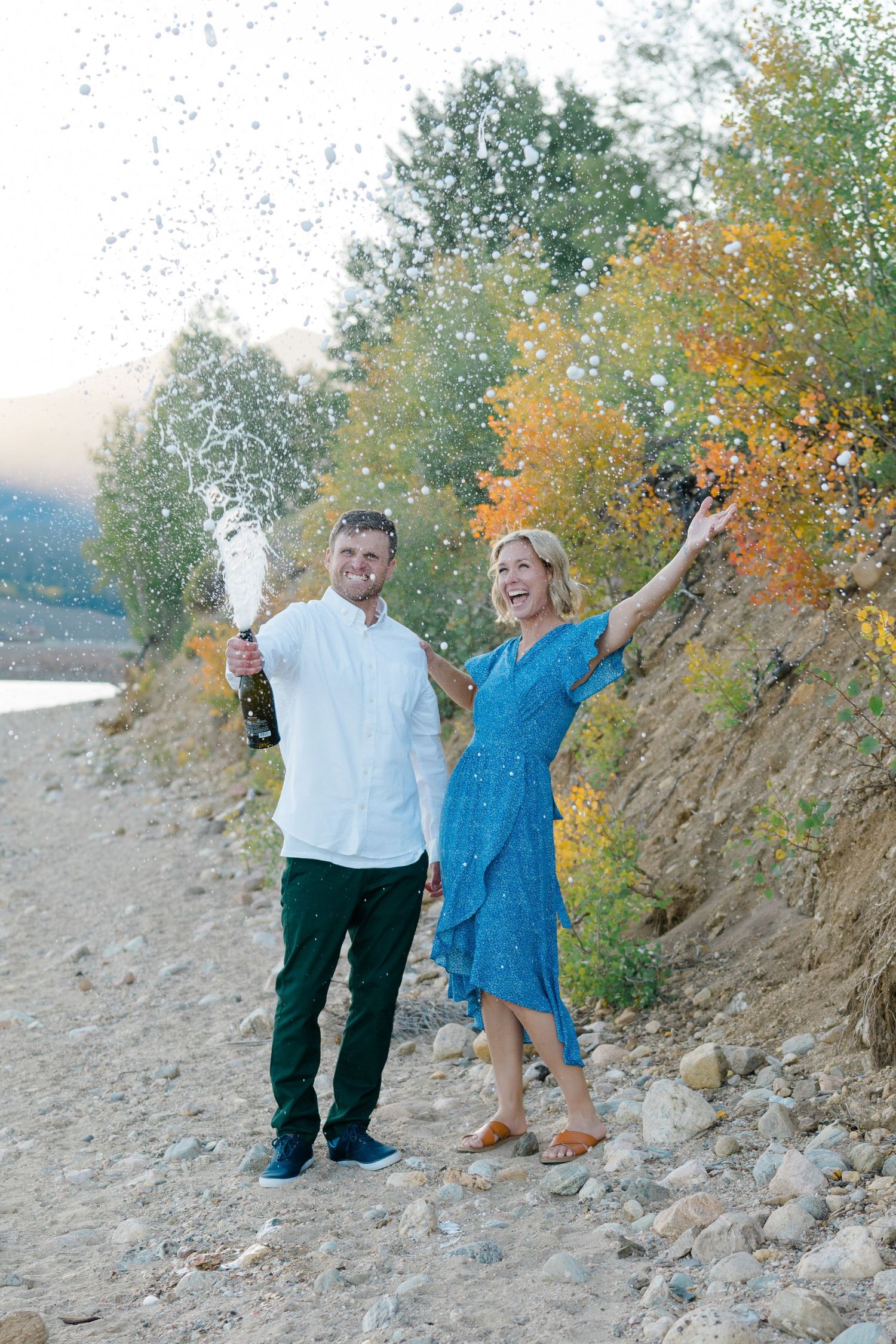 dan and kate engagement photos in silverthorne, colorado