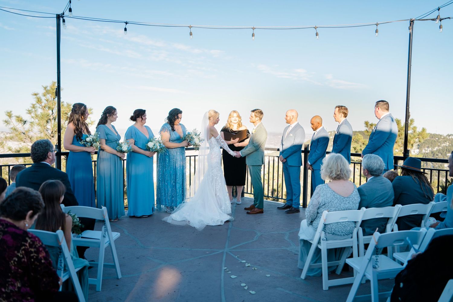 wedding ceremony set up