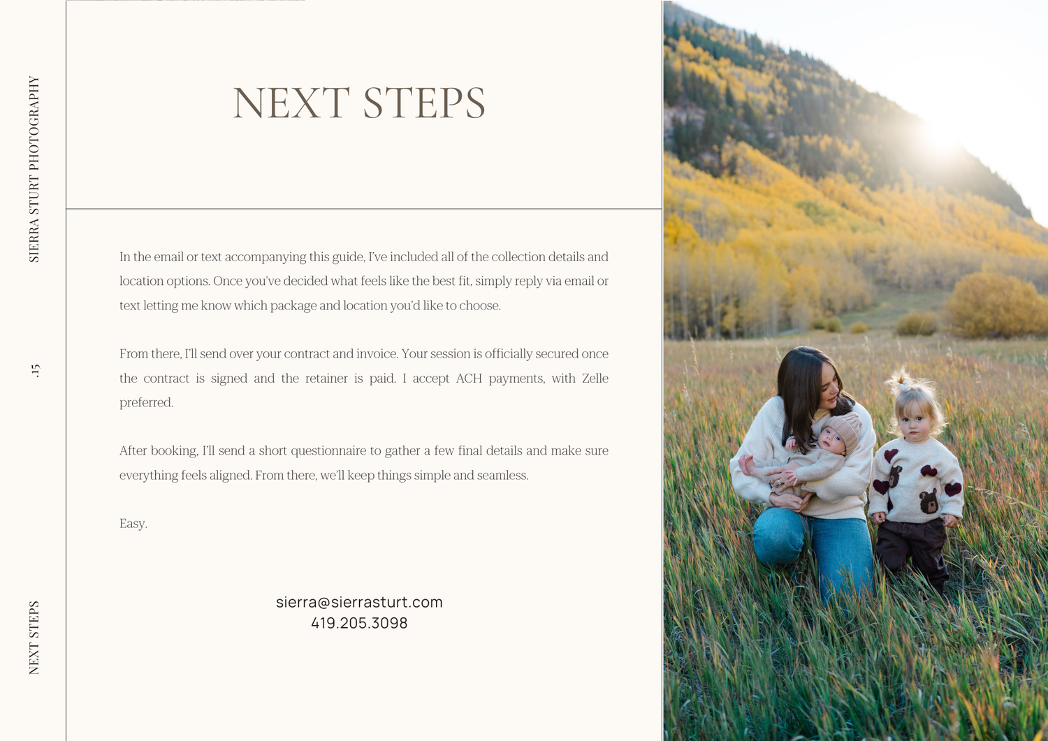A collage of wedding photography website design elements with outdoor nature scenes and text layouts.