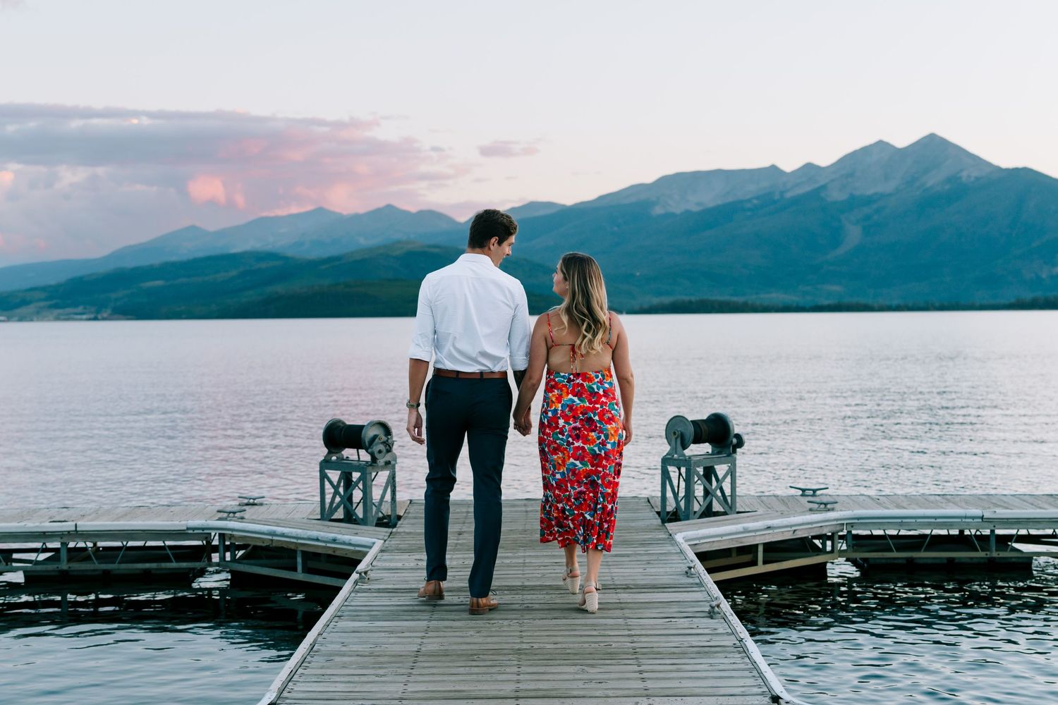 guy and girl getting engaged
