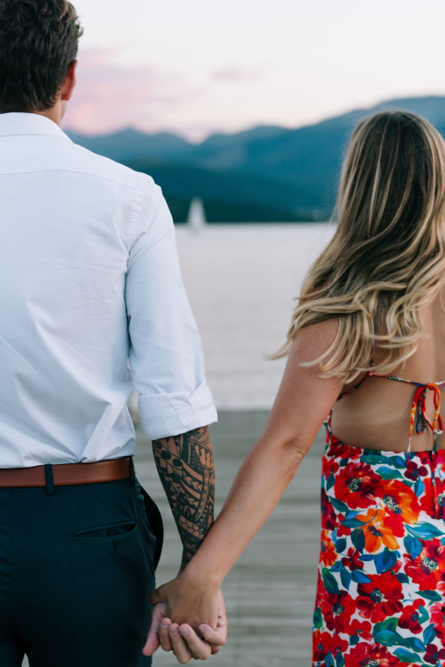 guy and girl getting engaged