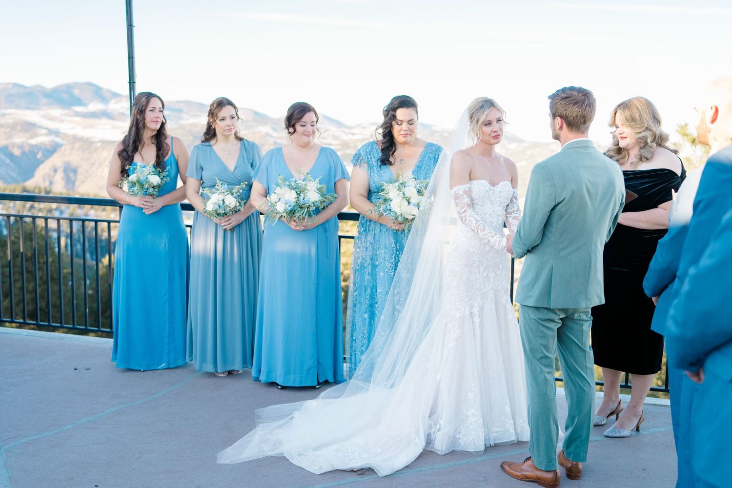 wedding ceremony at mount vernon canyon club