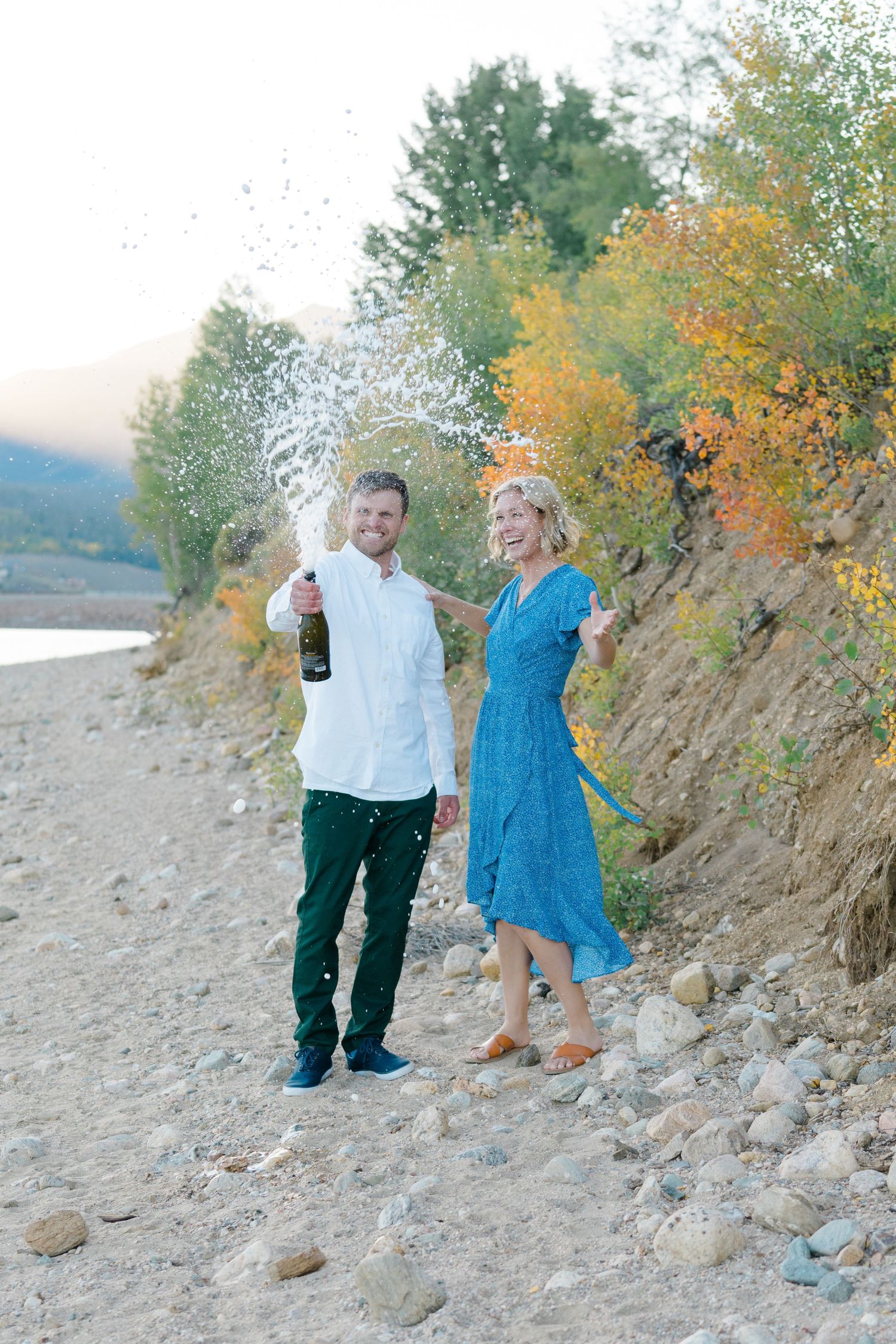 dan and kate engagement photos in silverthorne, colorado