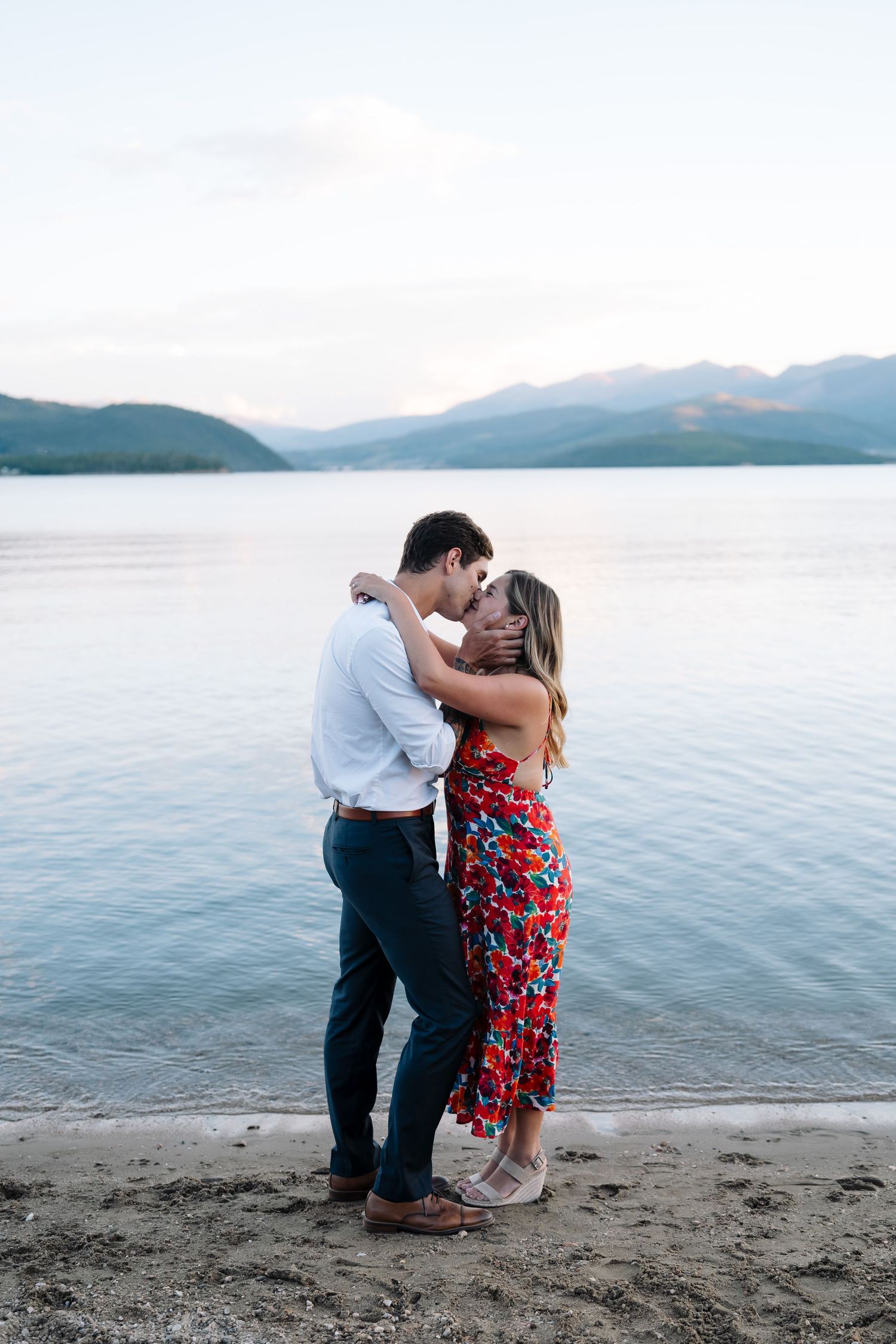 guy and girl getting engaged