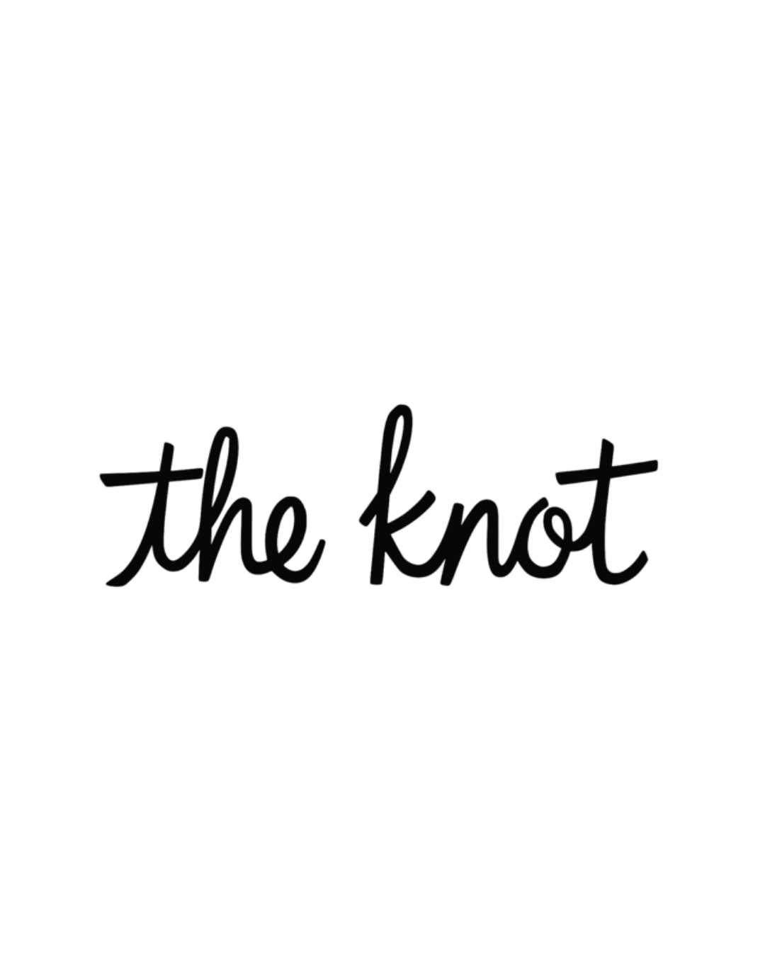 A handwritten note on white paper showing cursive text with the phrase 'one knot'.