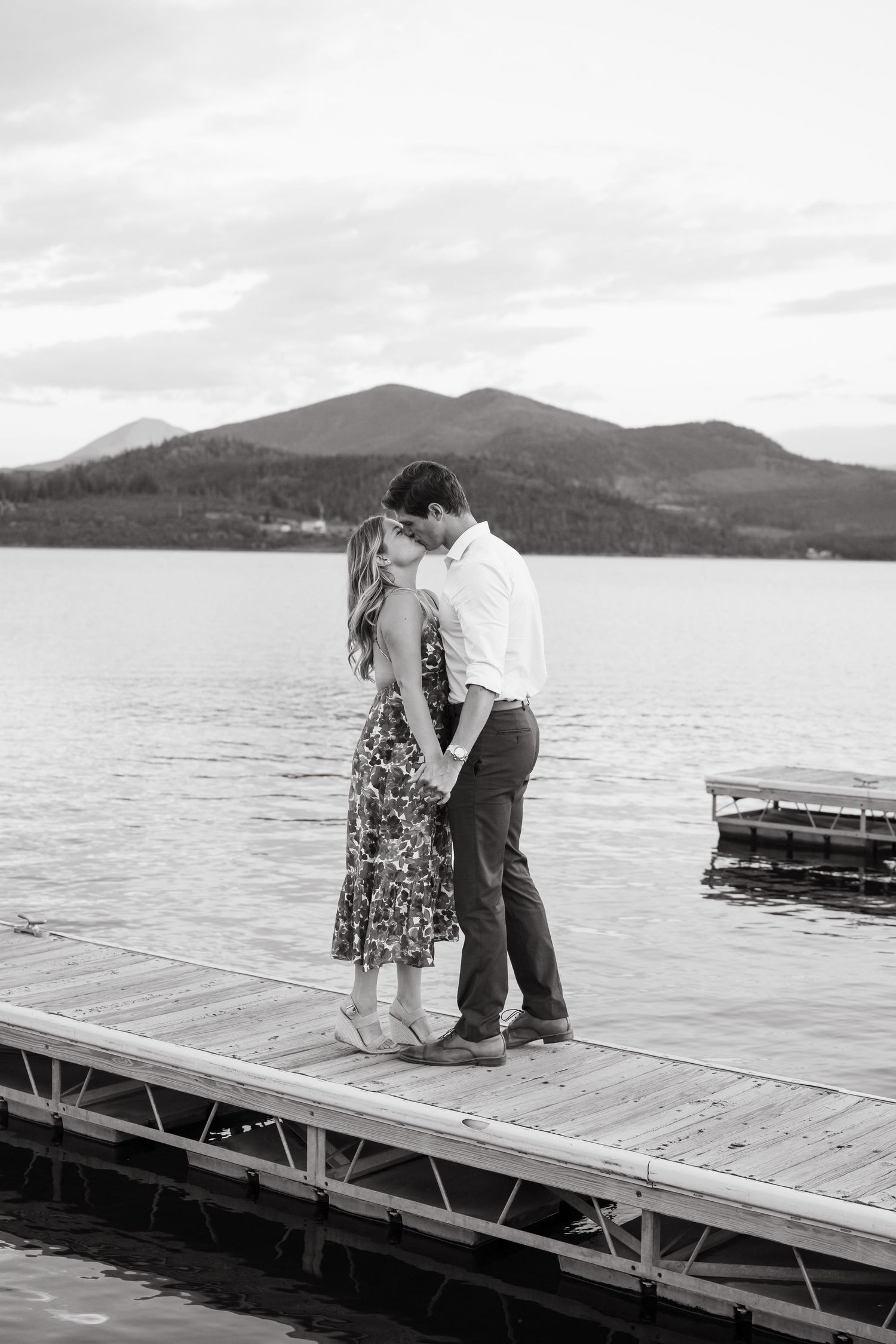 guy and girl getting engaged