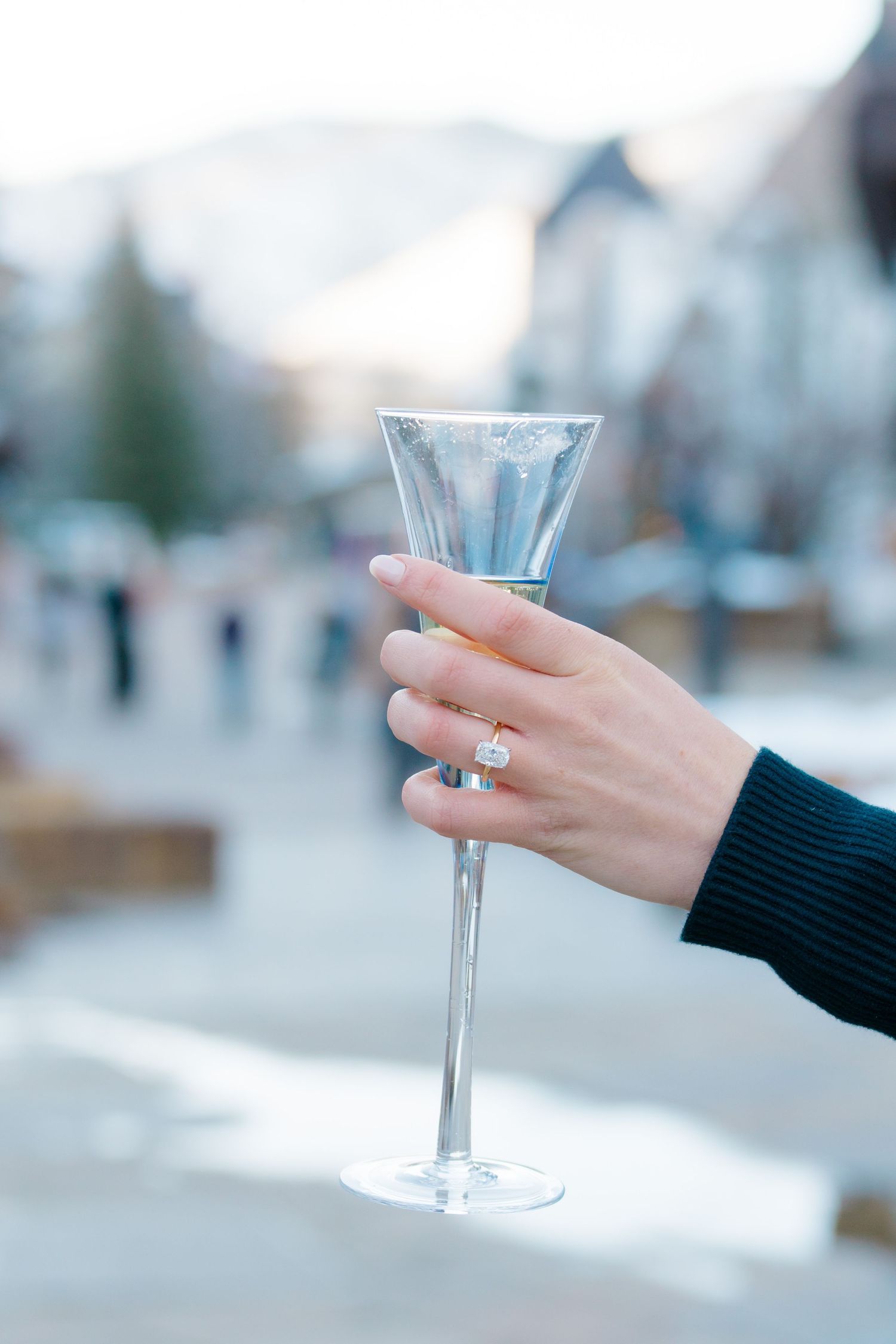guy and girl get engaged in vail, colorado
