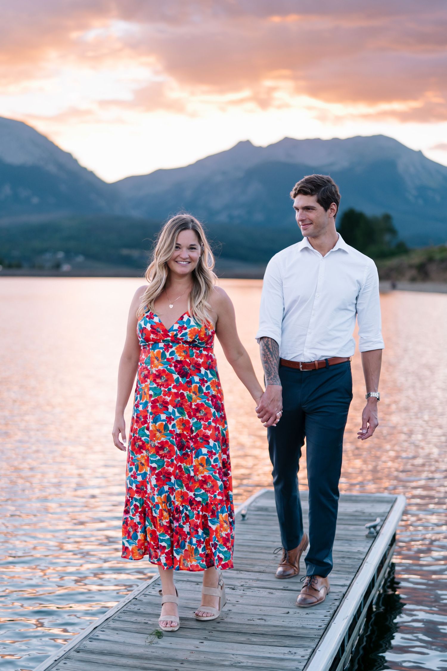 guy and girl getting engaged