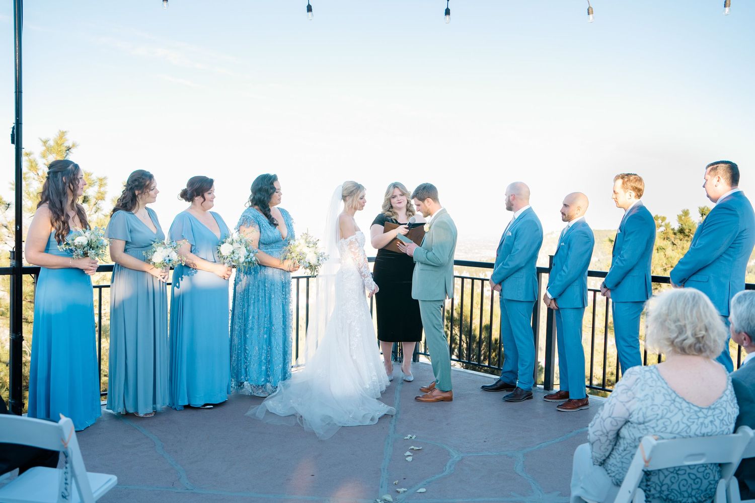 wedding ceremony at mount vernon canyon club