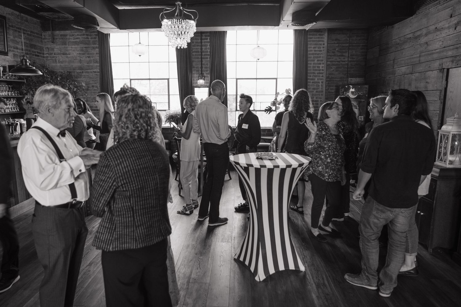 guests attending the KC Wedding guilt murder mystery luncheon at sugar hollow crossing