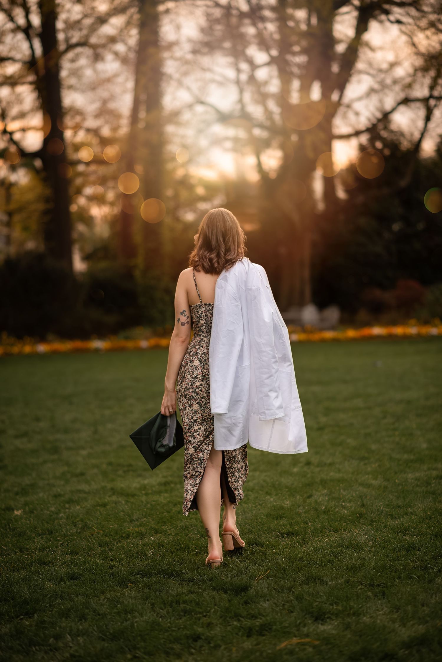 Graduation with cap and gown. Photo session in Raleigh, NC. Fine art portrait photography.
