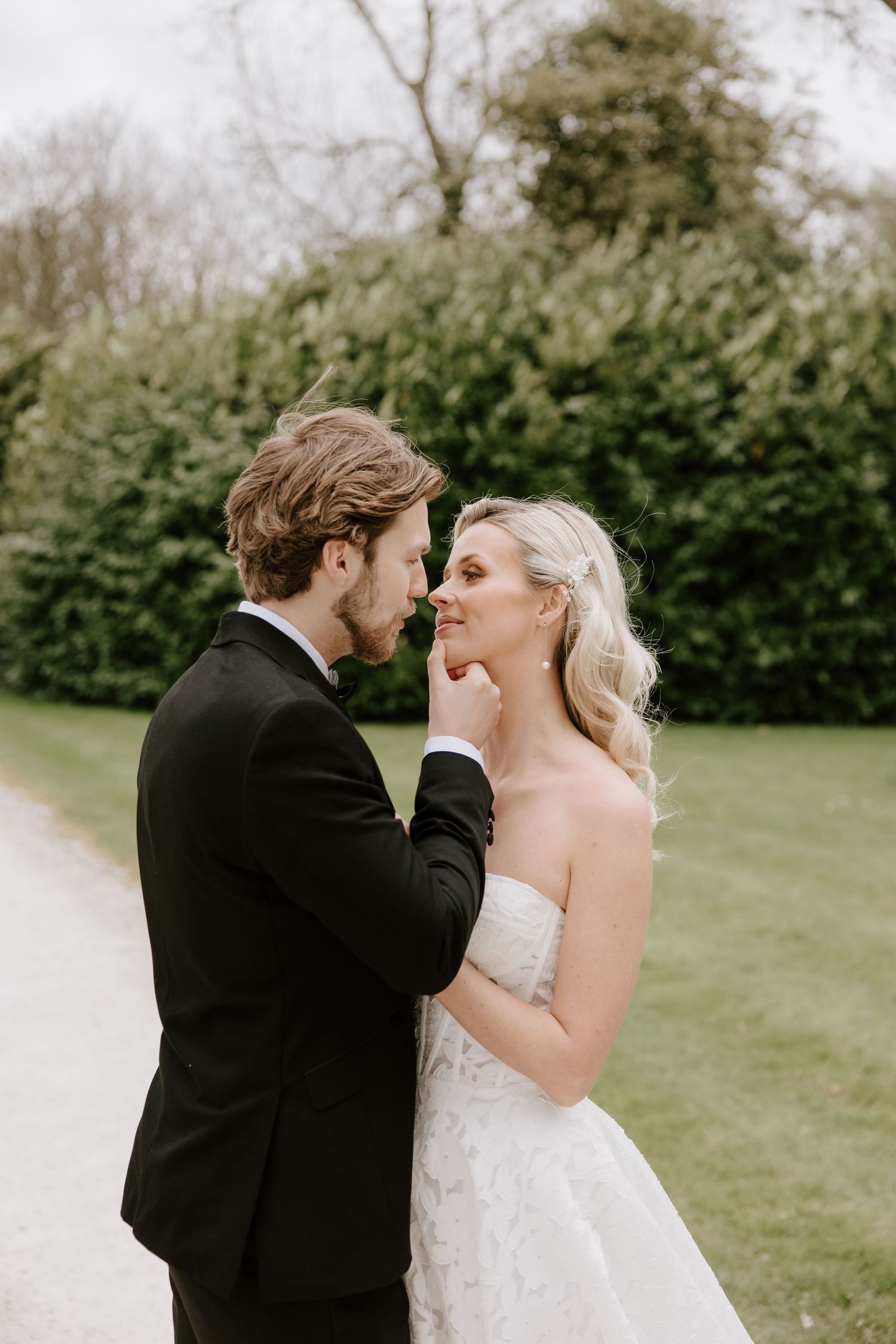 Bride and Groom at Abbots Court, Dorset.