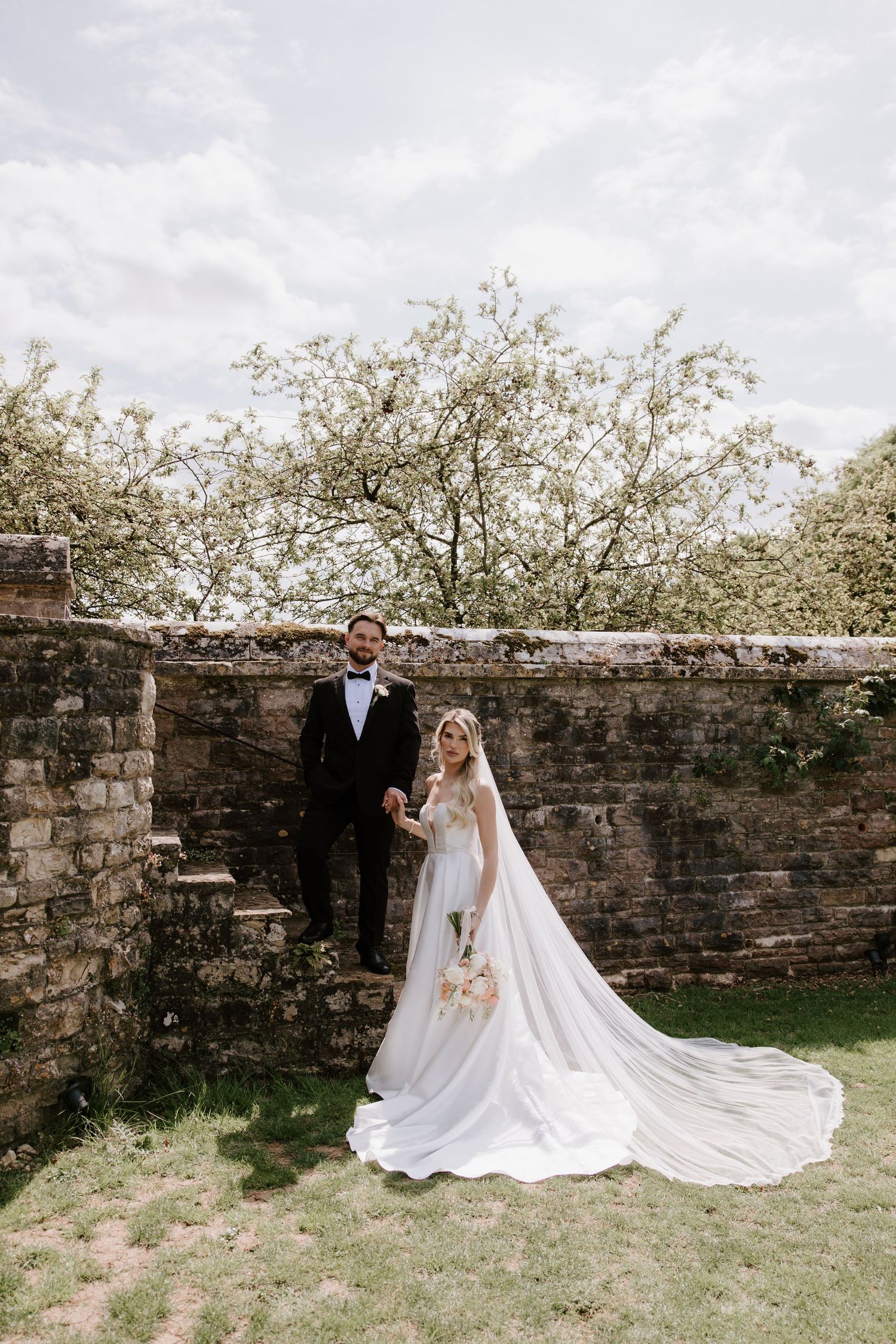 Bride and Groom at Hinton St Mary, Dorset.